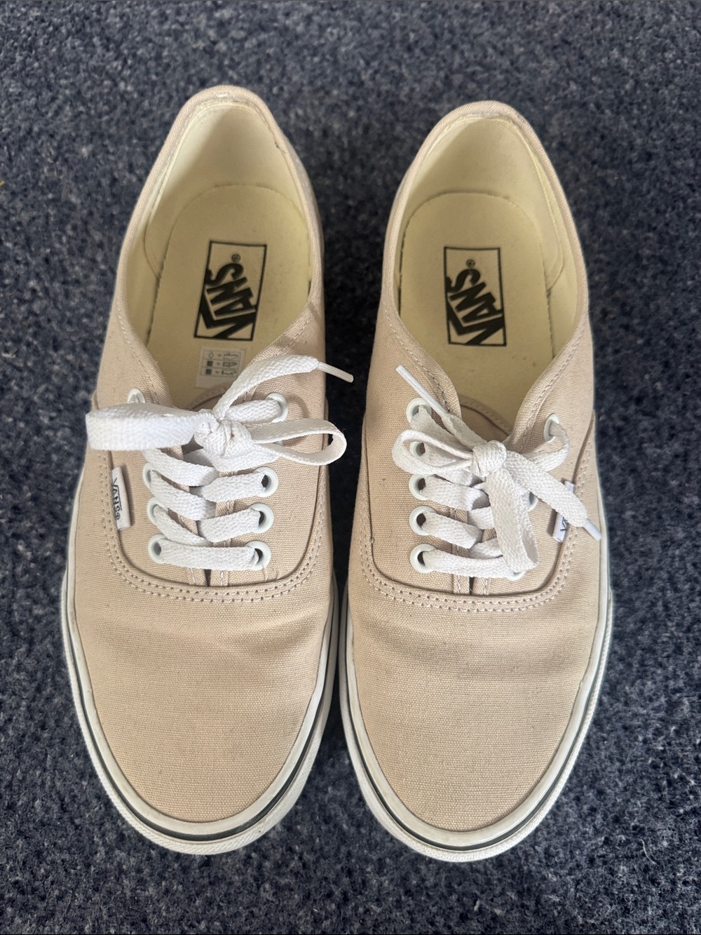 Vans Authentic Canvas Sneakers in Beige